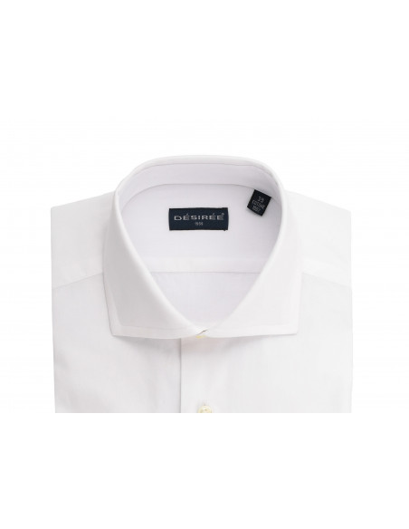 Camicia Regular Fit collo Francese in Oxford di Cotone