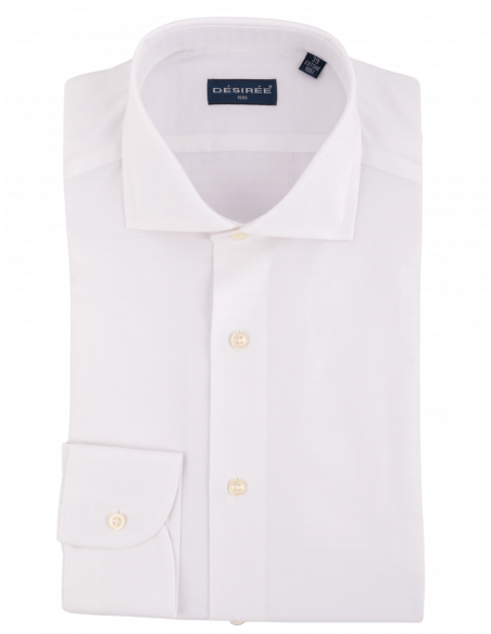 Camicia Regular Fit collo Francese in Oxford di Cotone
