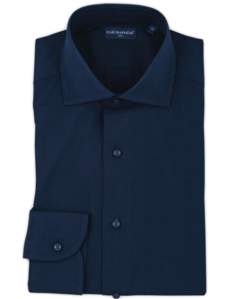 Camicia Slim fit in Popeline di cotone liscio