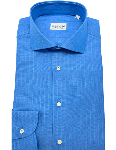 Camicia Regular fit in Fil a Fil di cotone