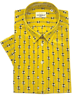 Camicia a polo in pura seta...