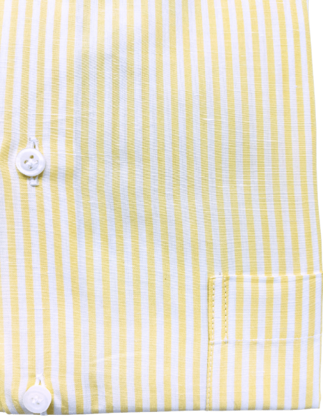 Camicia Regular fit in Lino, collo Button-down