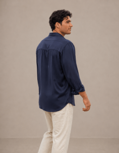 Camicia in pura seta uomo 2