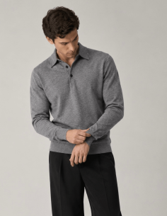 Polo in Lana merino morbido...