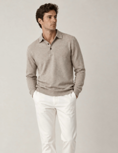 Polo in Lana merino morbido...