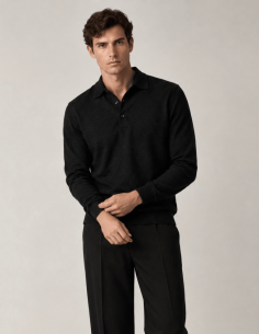 Polo in Lana merino morbido...